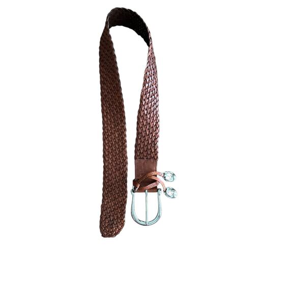 MICHAEL Michael Kors Women's Brown Genuine Bonded Leather Belt Size large - Picture 1 of 8